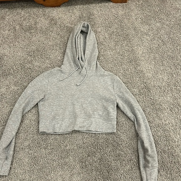 Sunday Best Cropped Waffle Knit Hoodie - Picture 1 of 3